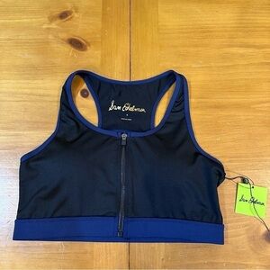 Sam Edelman Black and Blue Sports Bra